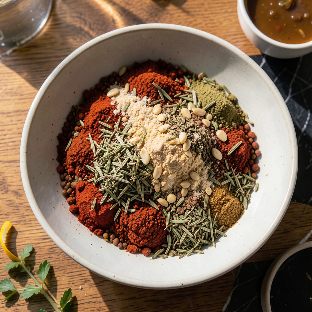 Bean Soup Seasoning Recipe: Smoky Herb Blend for Hearty Legume Bowls example with annotations