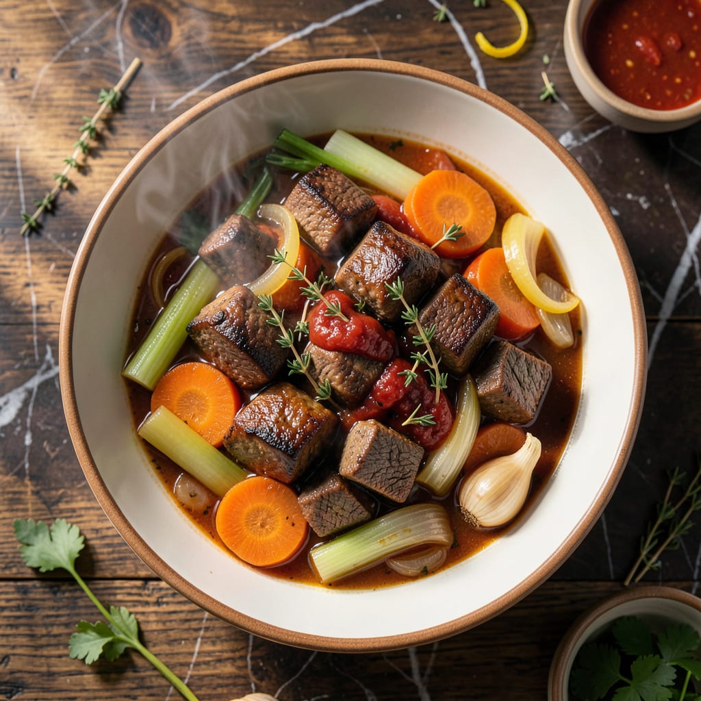 Beef Stew No Potatoes Recipe: Rich and Hearty Low Carb Comfort example with annotations