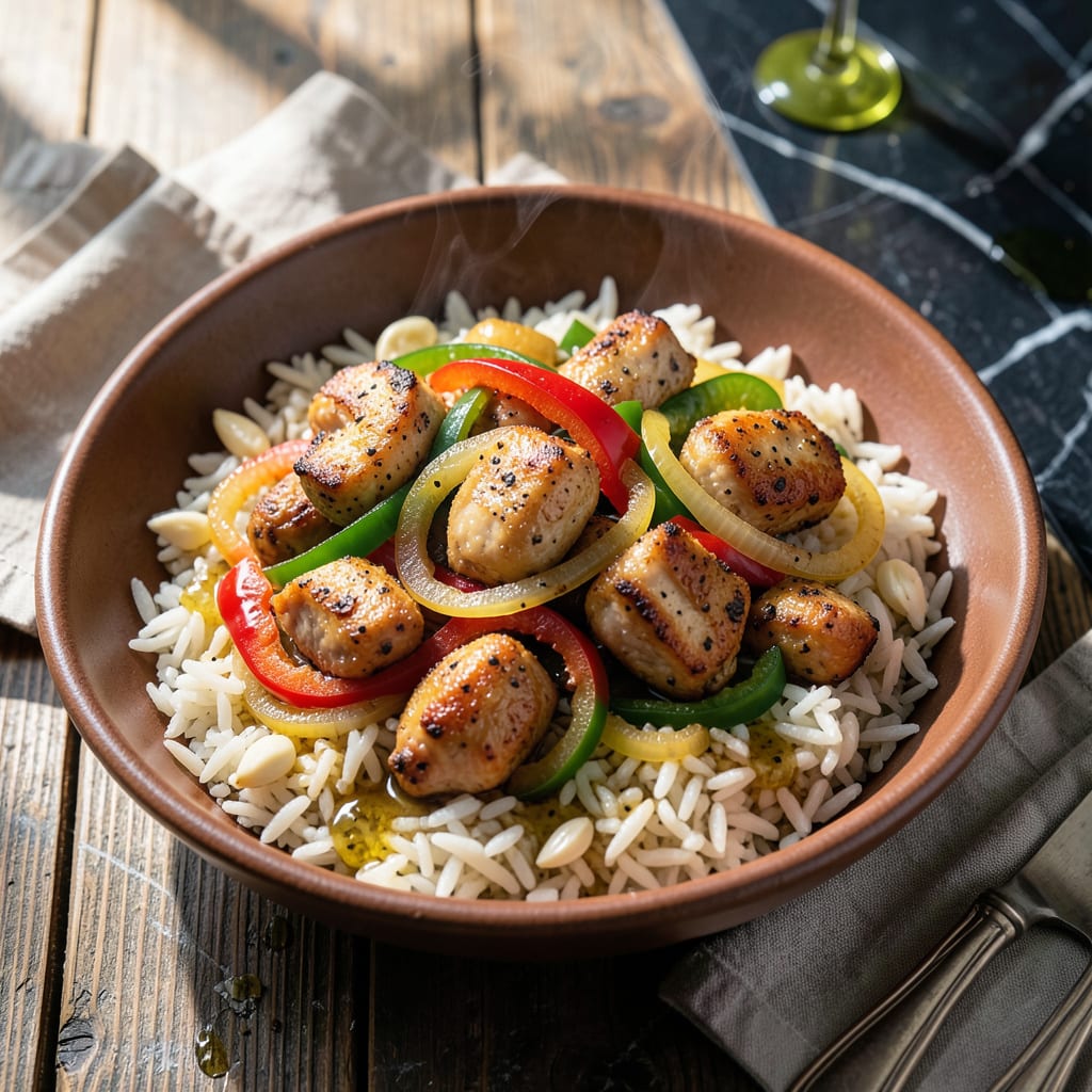 Best Chicken Gizzards and Rice Recipe: Hearty One Pot Meal with Bold Spices illustration with key details
