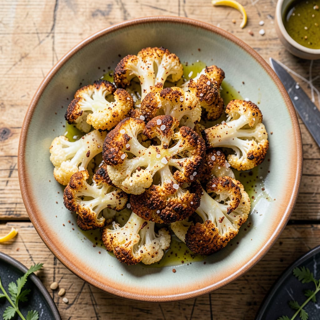 Best Frozen Cauliflower Recipe: Crispy Roasted in 20 Minutes example with annotations