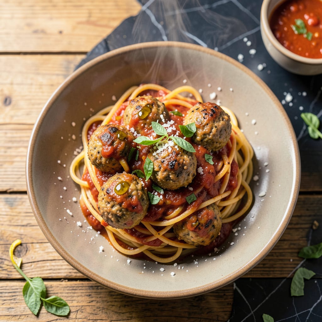 Best Italian Meatball Recipe for Spaghetti: Juicy, Tender, and Sauce Ready Every Time example with annotations