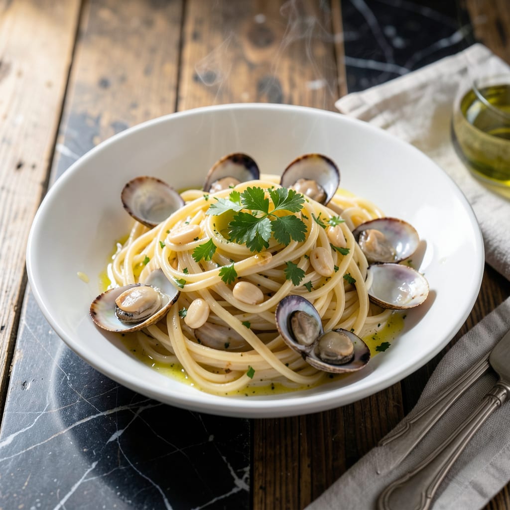 Complete best linguine with clams recipe overview image