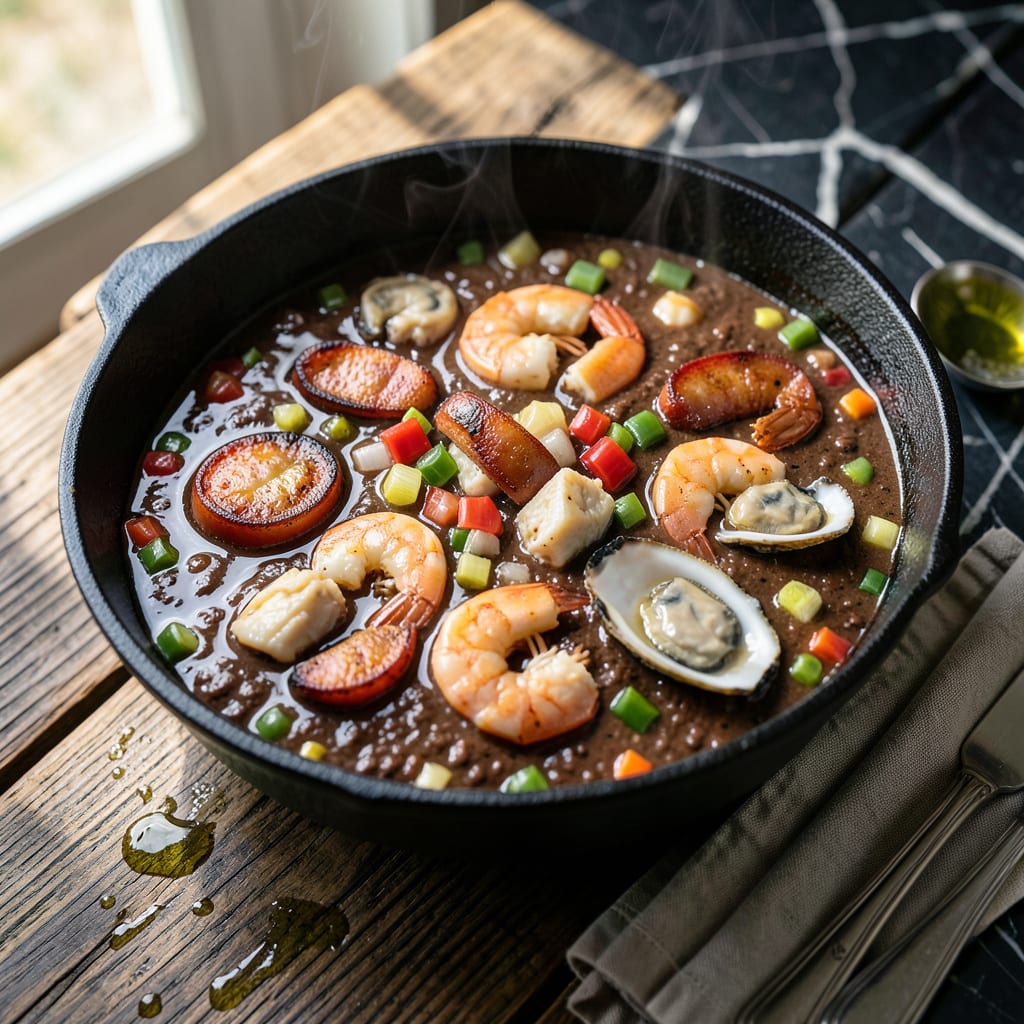 Visual representation of best louisiana seafood gumbo recipe