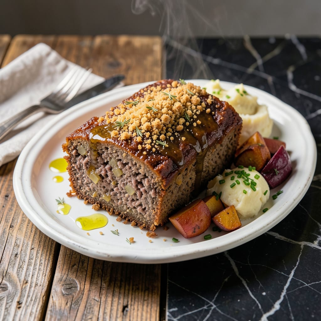 Best Meatloaf Recipe No Ketchup: Savory Herb Glaze for Moist Results example with annotations