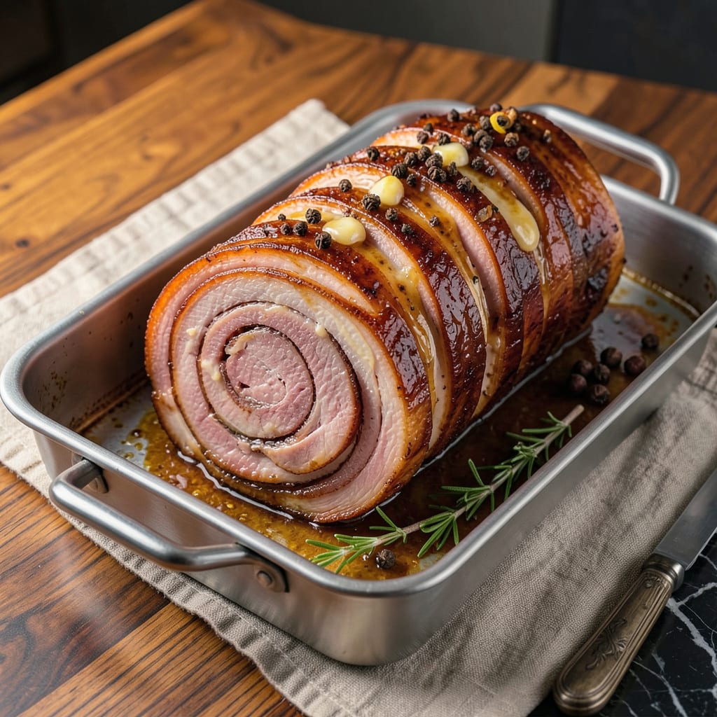 Best Spiral Ham Recipe: Honey Glazed Perfection with Crispy Edges example with annotations