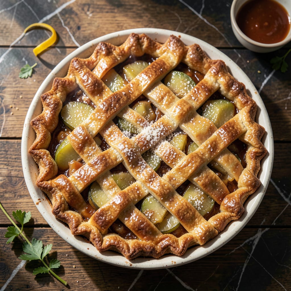 Better Homes And Gardens Apple Pie Recipe: Flaky Layers With Spiced Filling example with annotations