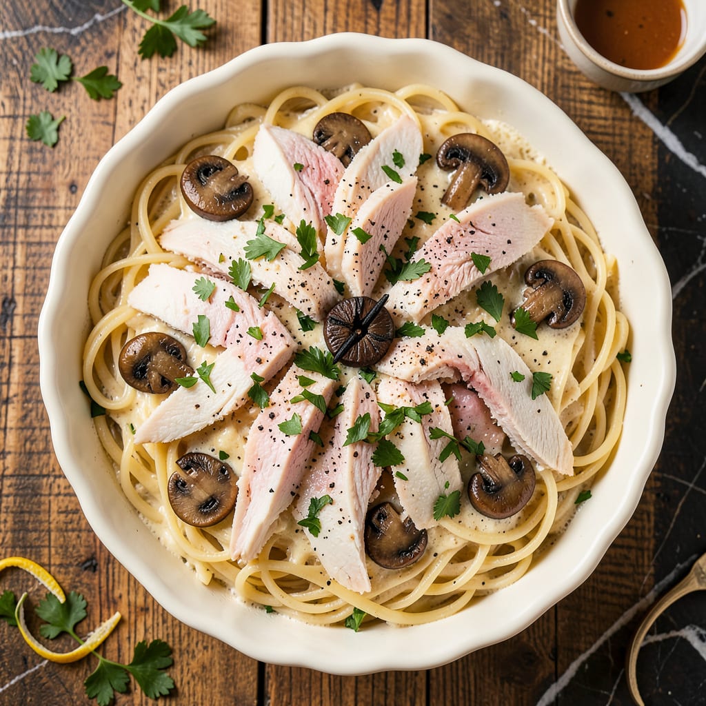Betty Crocker’s Original Turkey Tetrazzini Recipe: Creamy Pasta with Mushroom Depth detailed visual guide