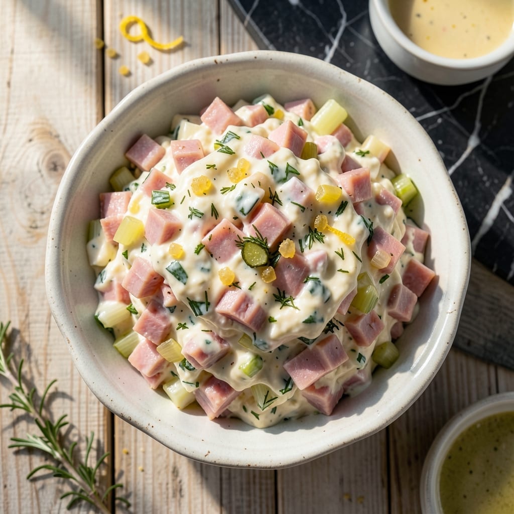 Grandma's Old Fashioned Ham Salad Recipe With Mayonnaise: Nostalgic Creamy Spread for Sandwiches