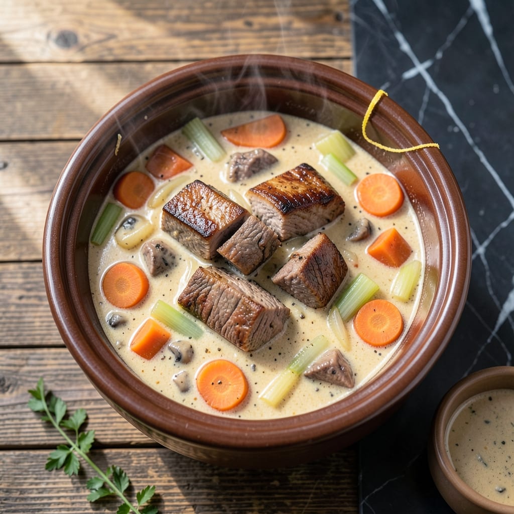 Beef Stew Recipe Crock Pot Cream of Mushroom: Rich and Velvety Slow-Cooked Comfort