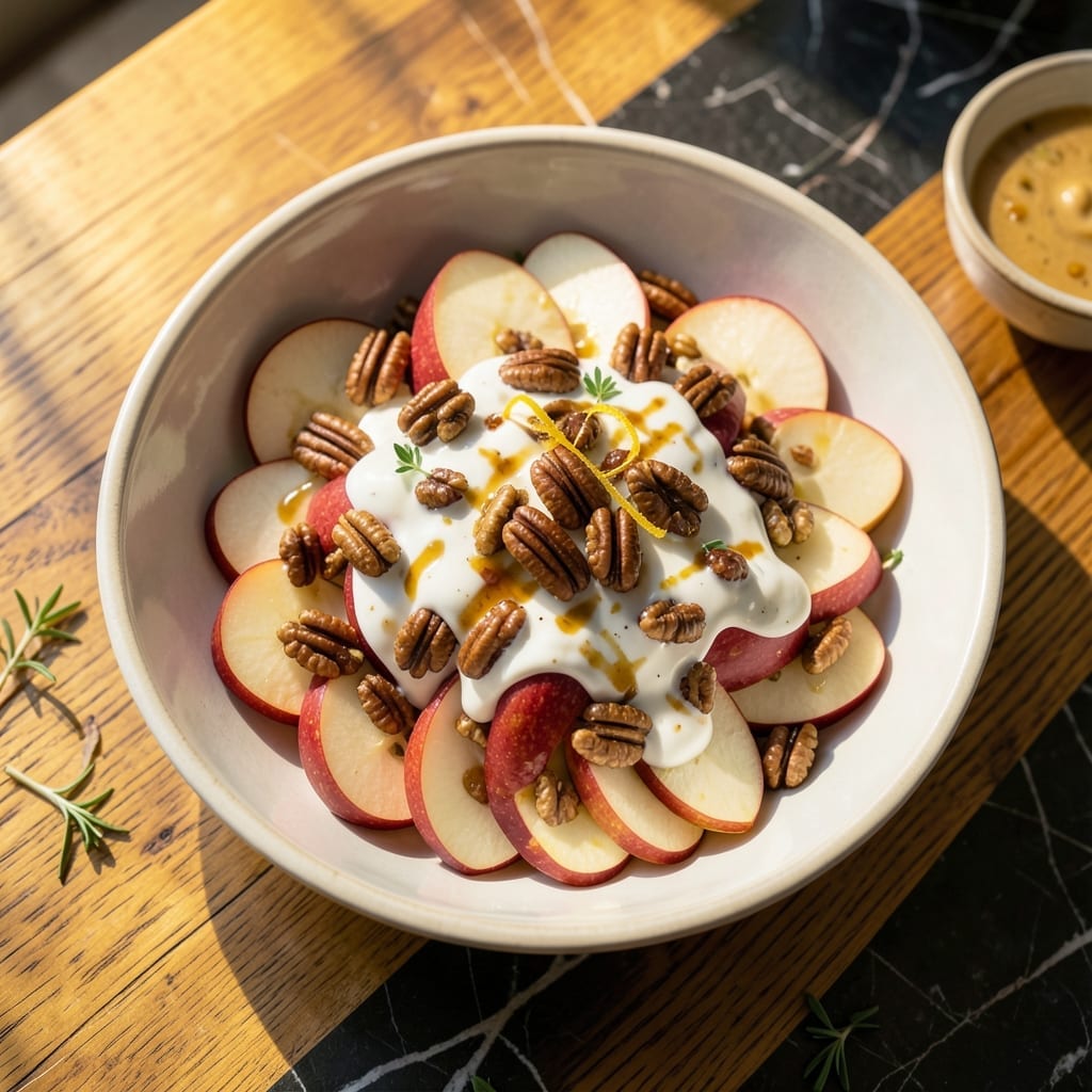 Fresh Apple Salad Recipe With Pecans: Sweet Crunch Meets Tangy Creaminess
