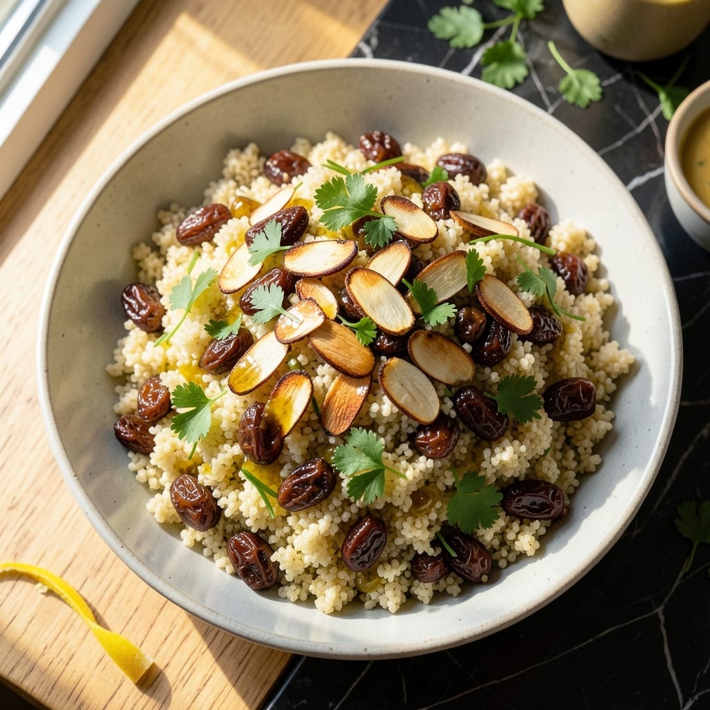 Couscous Salad Recipe Raisins: Mediterranean Sweetness With Toasted Almonds