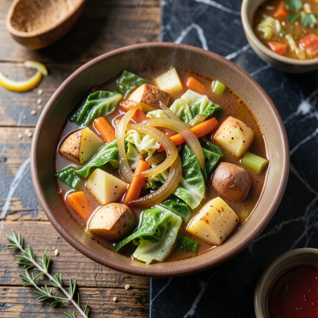 Complete Big Boy Cabbage Soup Recipe: Hearty Vegetable Packed Comfort overview image