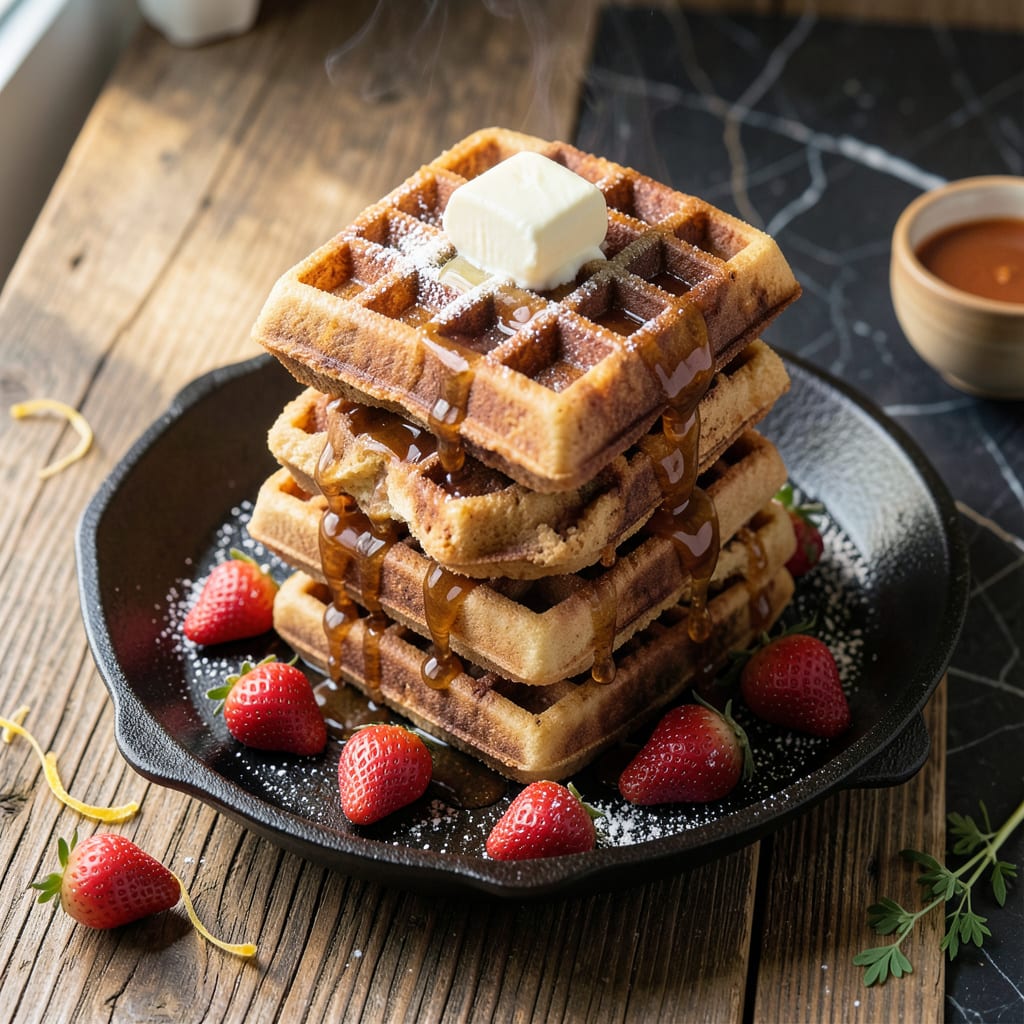 Black Bear Diner Waffle Recipe: Crispy Edges and Fluffy Centers example with annotations