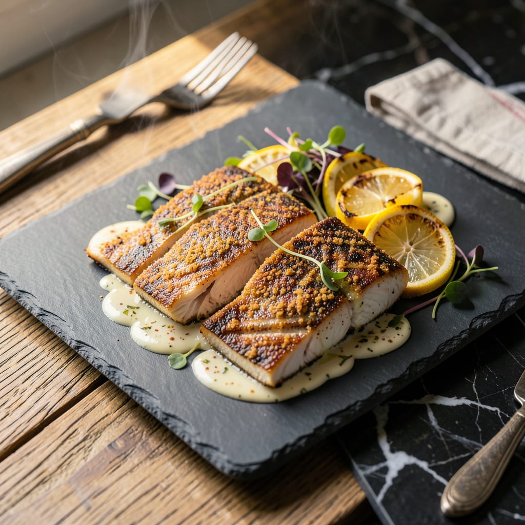 Visual representation of Black Drum Fish Recipe: Flaky White Fillets With Cajun Kick