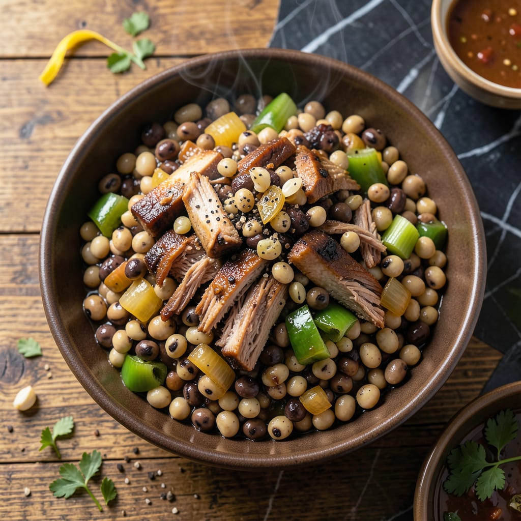 Black Eyed Peas With Smoked Turkey Recipe: Southern Soul in a Bowl example with annotations