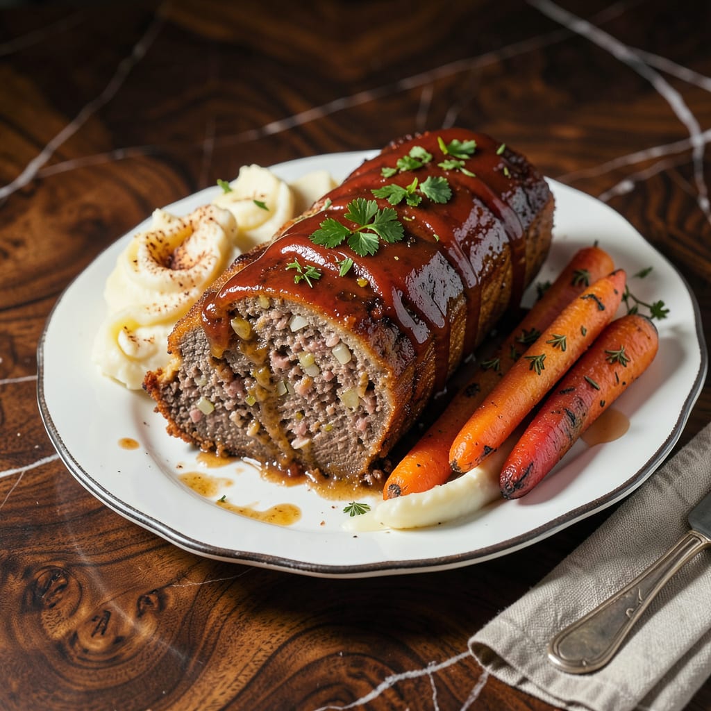 Visual representation of bobby flay meatloaf recipe