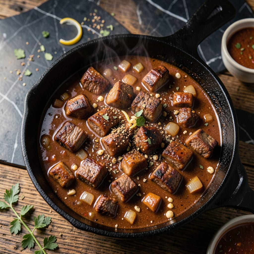 Bobby Flay Texas Chili Recipe: Deep Flavor from Slow Simmered Spices example with annotations