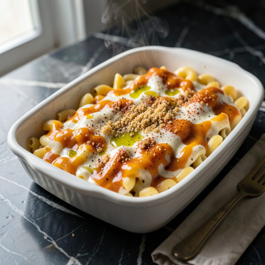 Visual representation of Bojangles Mac and Cheese Recipe: Copycat Creamy Southern Style Comfort