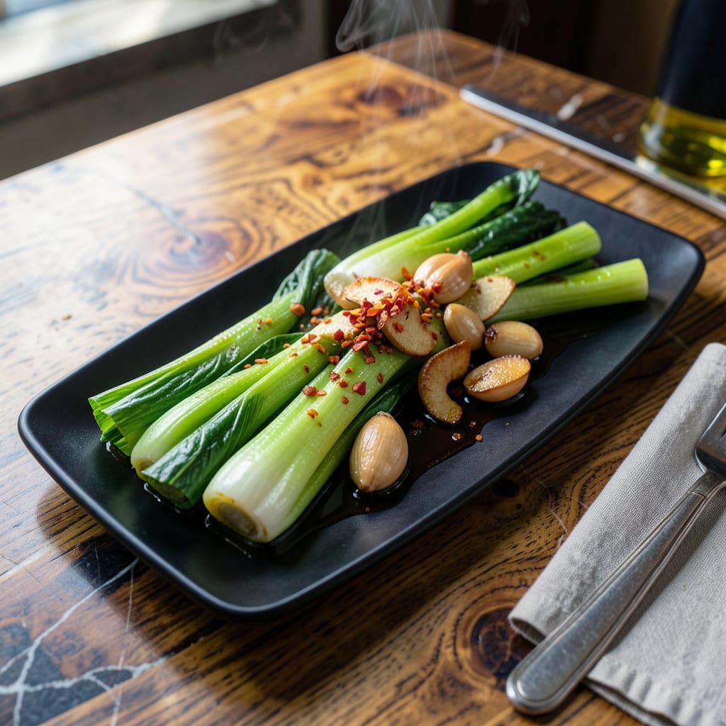 Comprehensive Bok Choy Asian Recipe: Wok Tossed Crisp Tender Greens visual reference