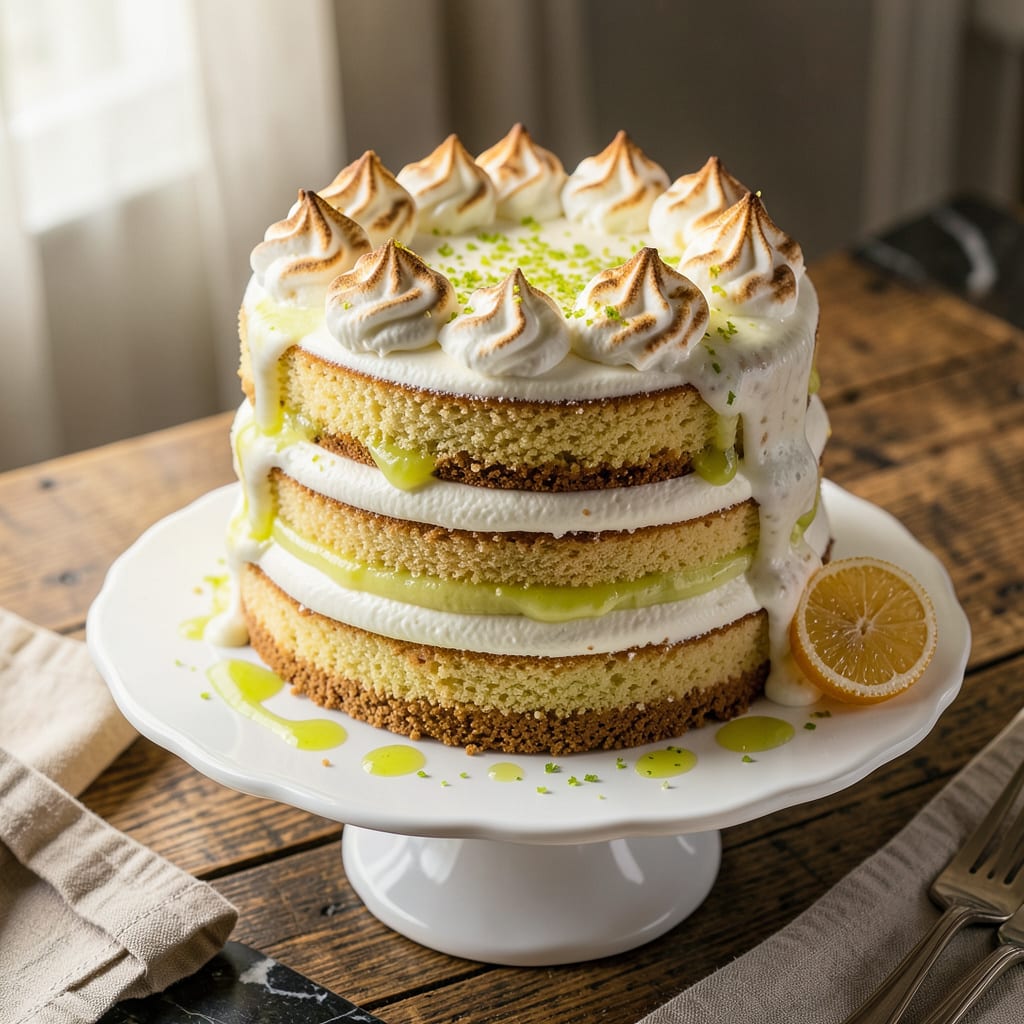 Bonefish Grill Key Lime Cake Recipe: Tangy Layers With Creamy Frosting example with annotations
