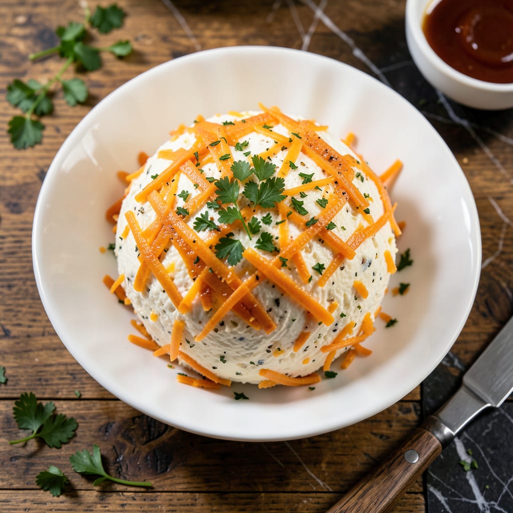 Visual representation of Boursin Cheese Ball Recipe: Crowd Pleasing Appetizer with Herbed Creaminess
