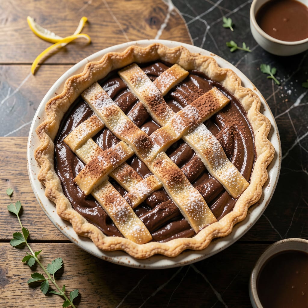 brenda gantt chocolate pie recipe example with annotations
