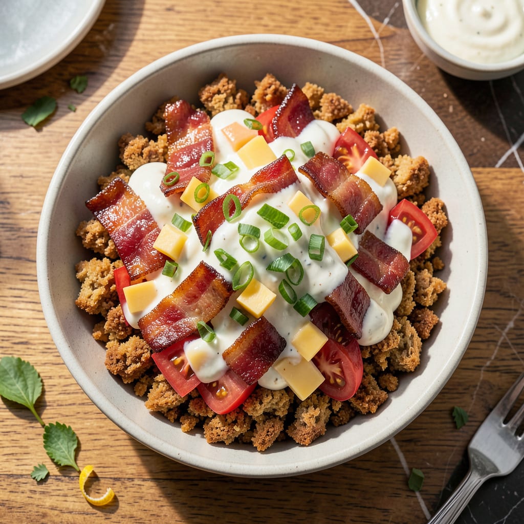 Visual representation of brenda gantt cornbread salad recipe