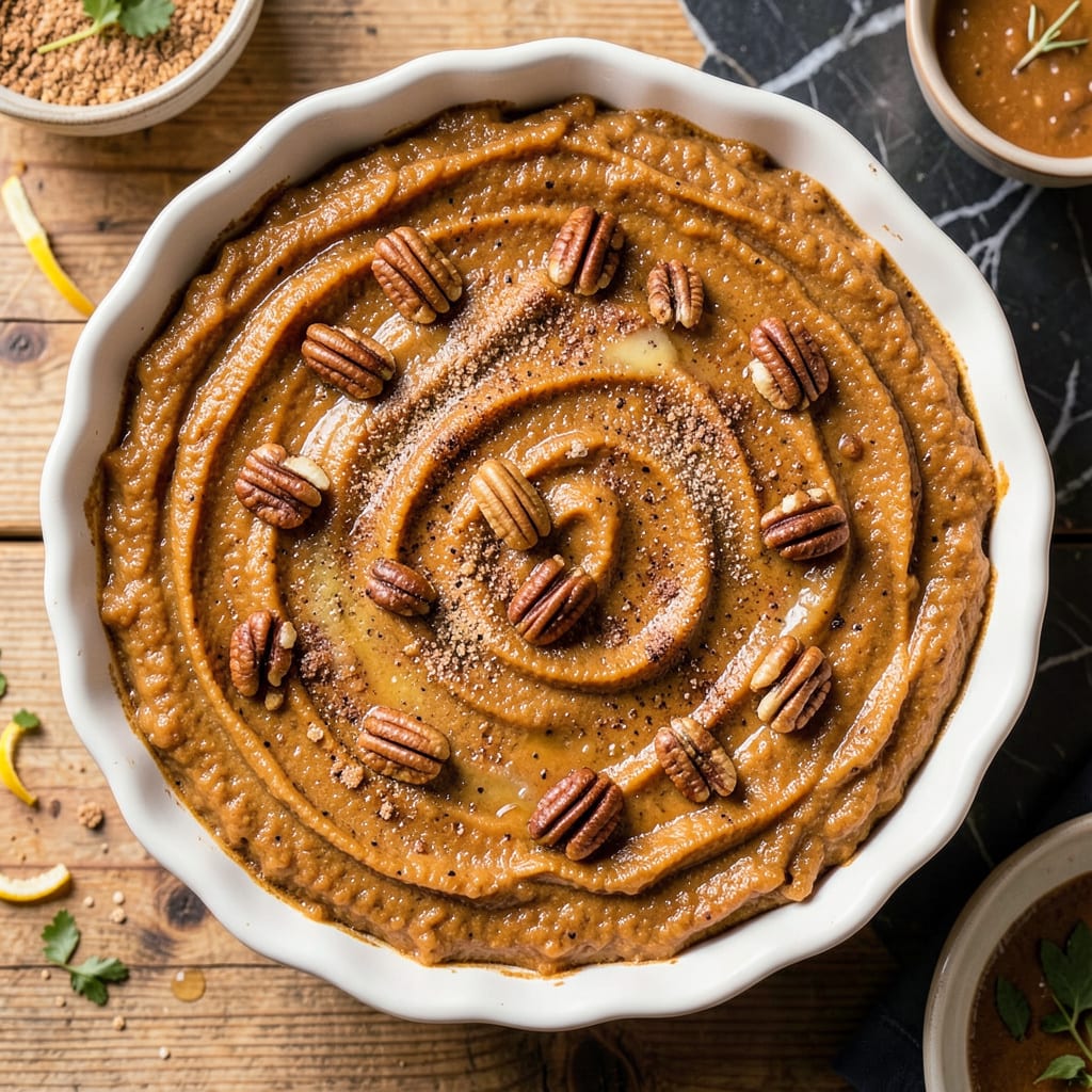 bruces yams sweet potato casserole recipe illustration with key details