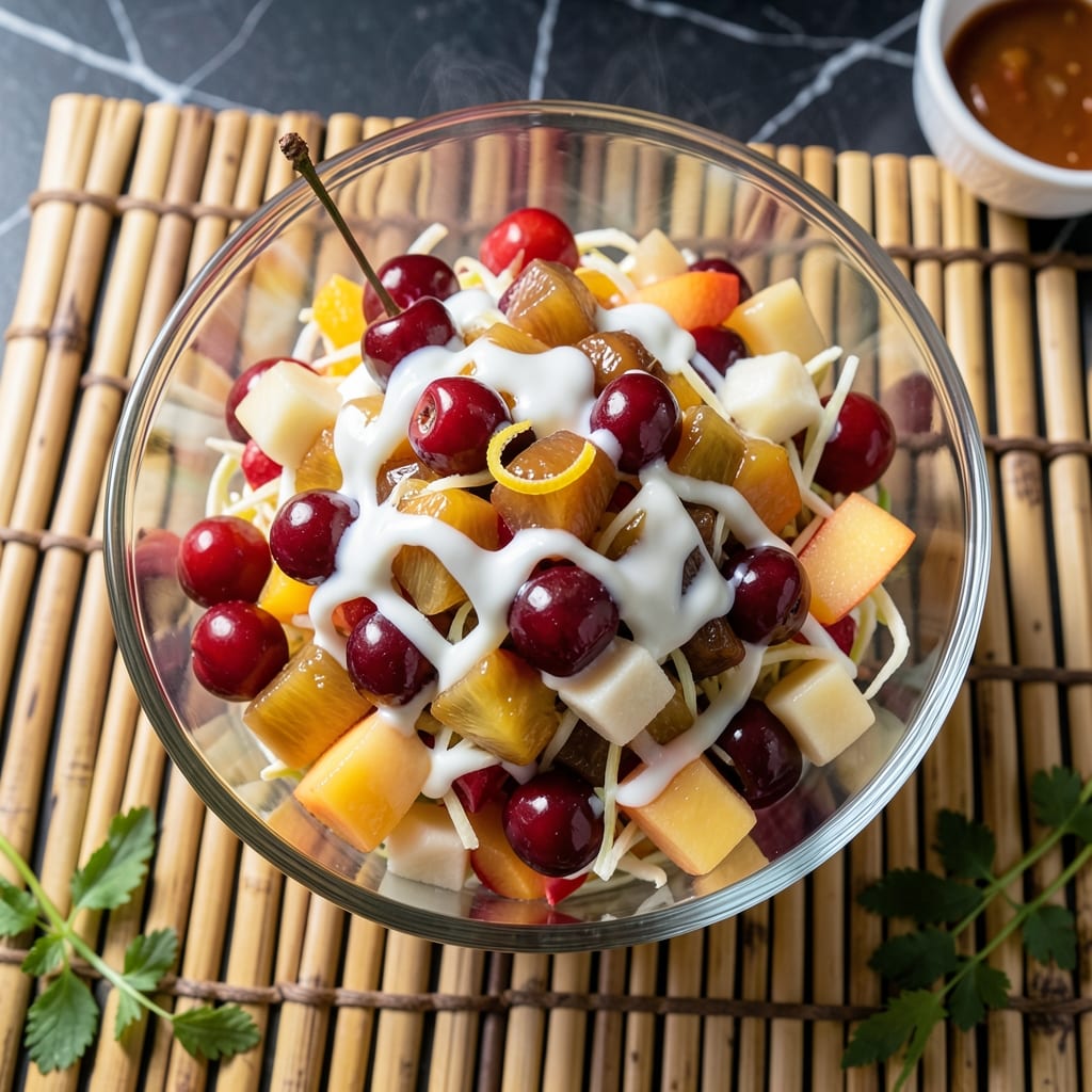 buko salad recipe with evaporated milk illustration with key details