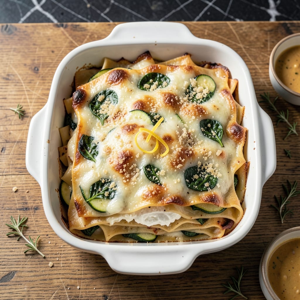 Lasagna Recipe No Pork: Three Cheese Vegetable Layers Lasagna Recipe No Pork: Three Cheese Vegetable Layers