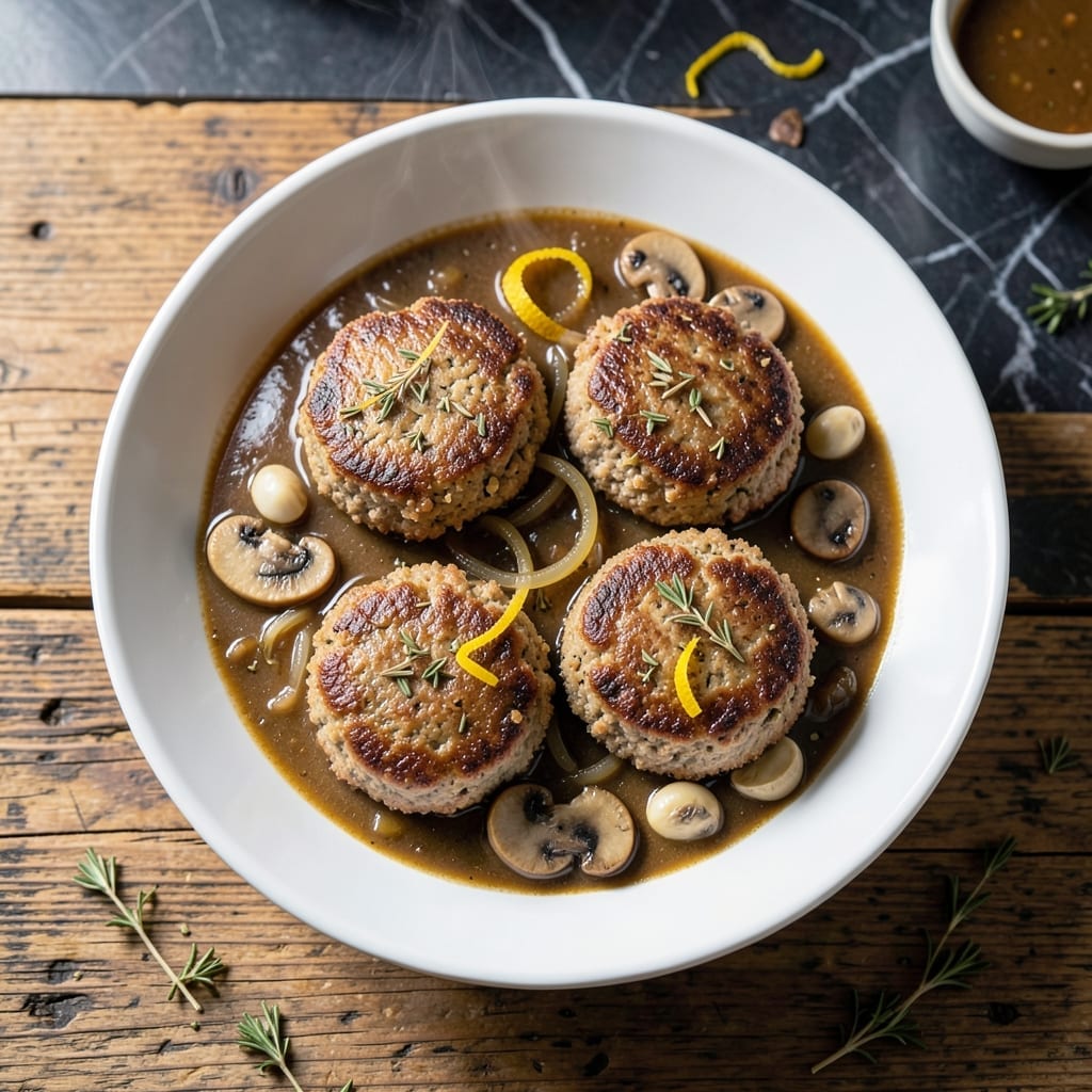 Healthy Salisbury Steak Recipe Crock Pot: Slow-Cooked Beef With Mushroom Gravy Healthy Salisbury Steak Recipe Crock Pot: Slow-Cooked Beef With Mushroom Gravy