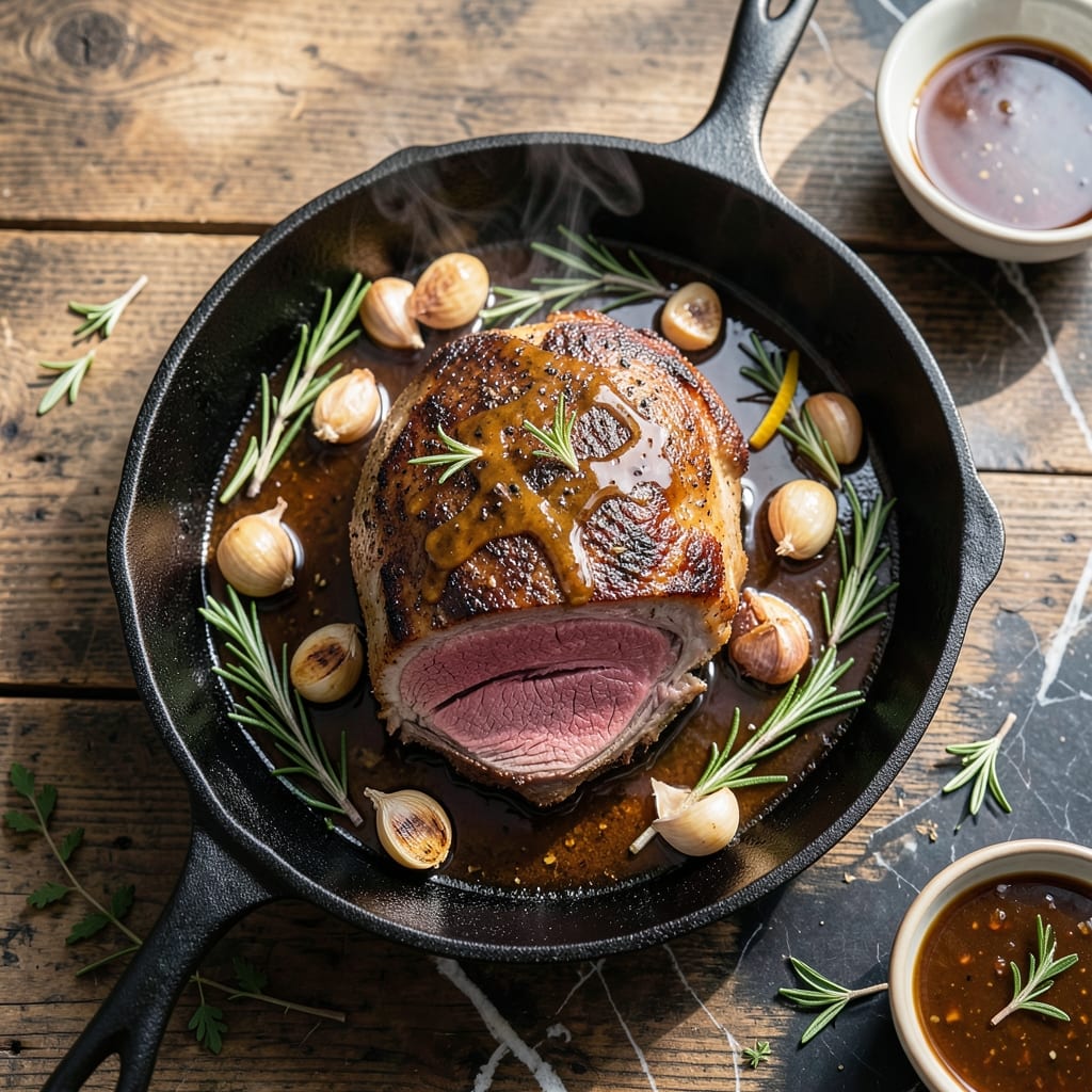 English Roast Beef Recipe Oven: Succulent Slices With Rosemary Garlic Crust