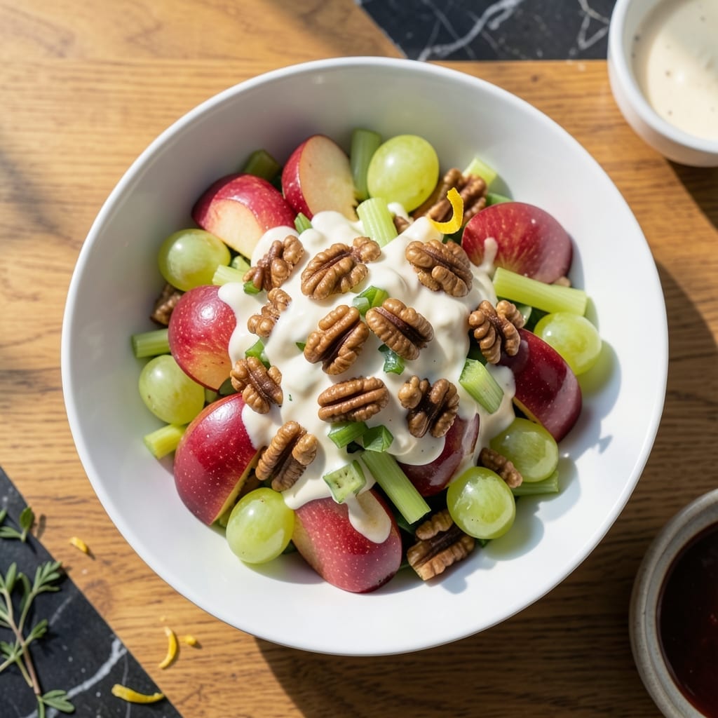 Recipe for Waldorf: Classic Apple Walnut Crunch