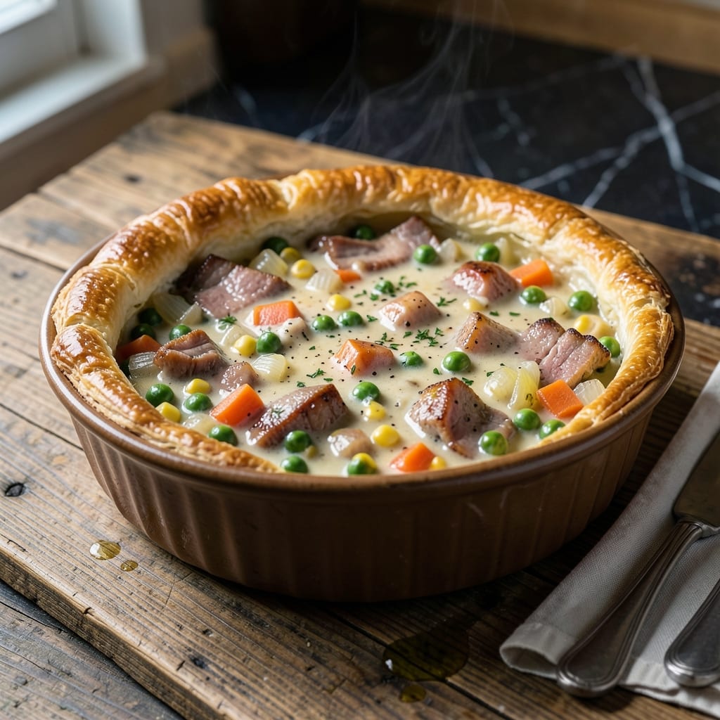 Ham Pot Pie Recipe Slow Cooker: Hands-Off Comfort With Flaky Crust