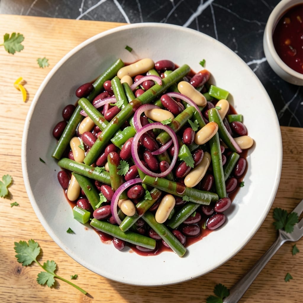 3 Bean Salad Recipe Red Wine Vinegar: Zesty Marinated Medley for Picnics