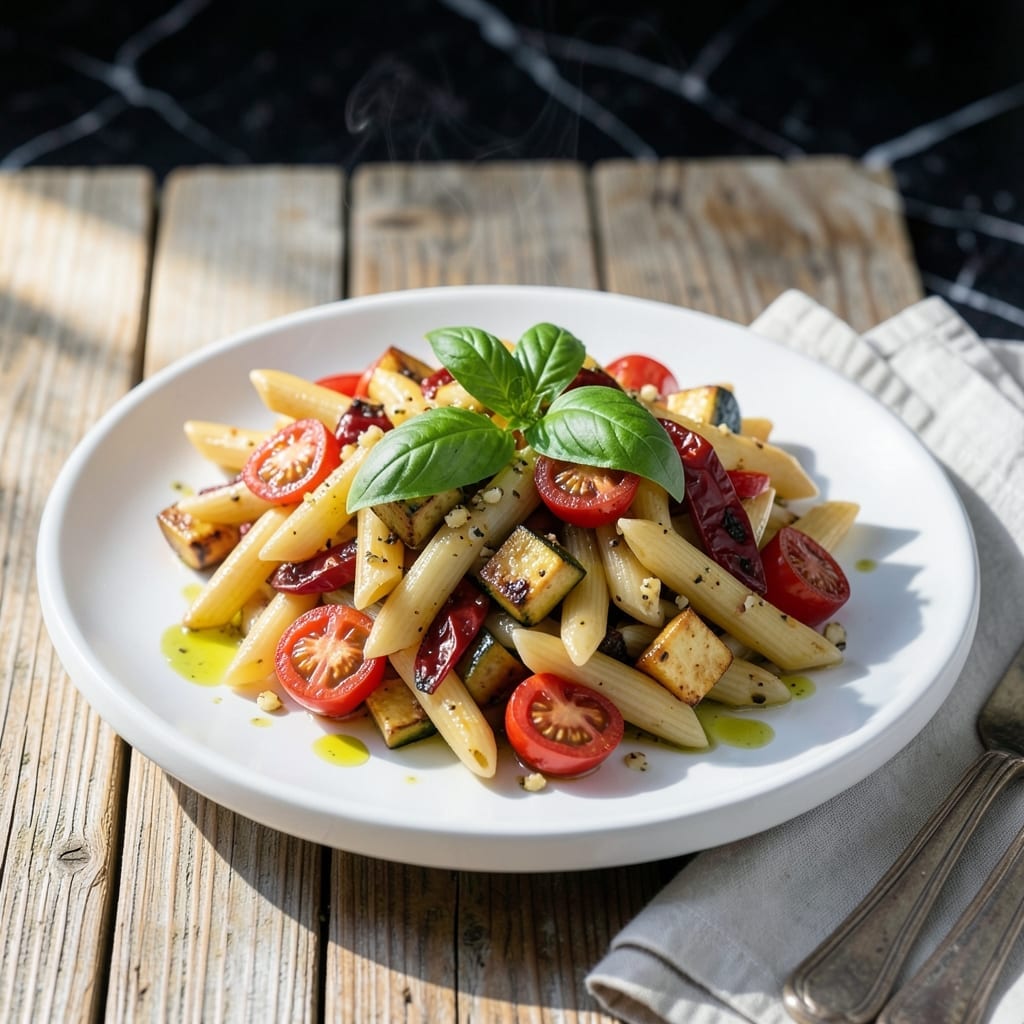 Jamie Oliver's Veg Pasta Recipe: Speedy Garden Freshness in One Pan
