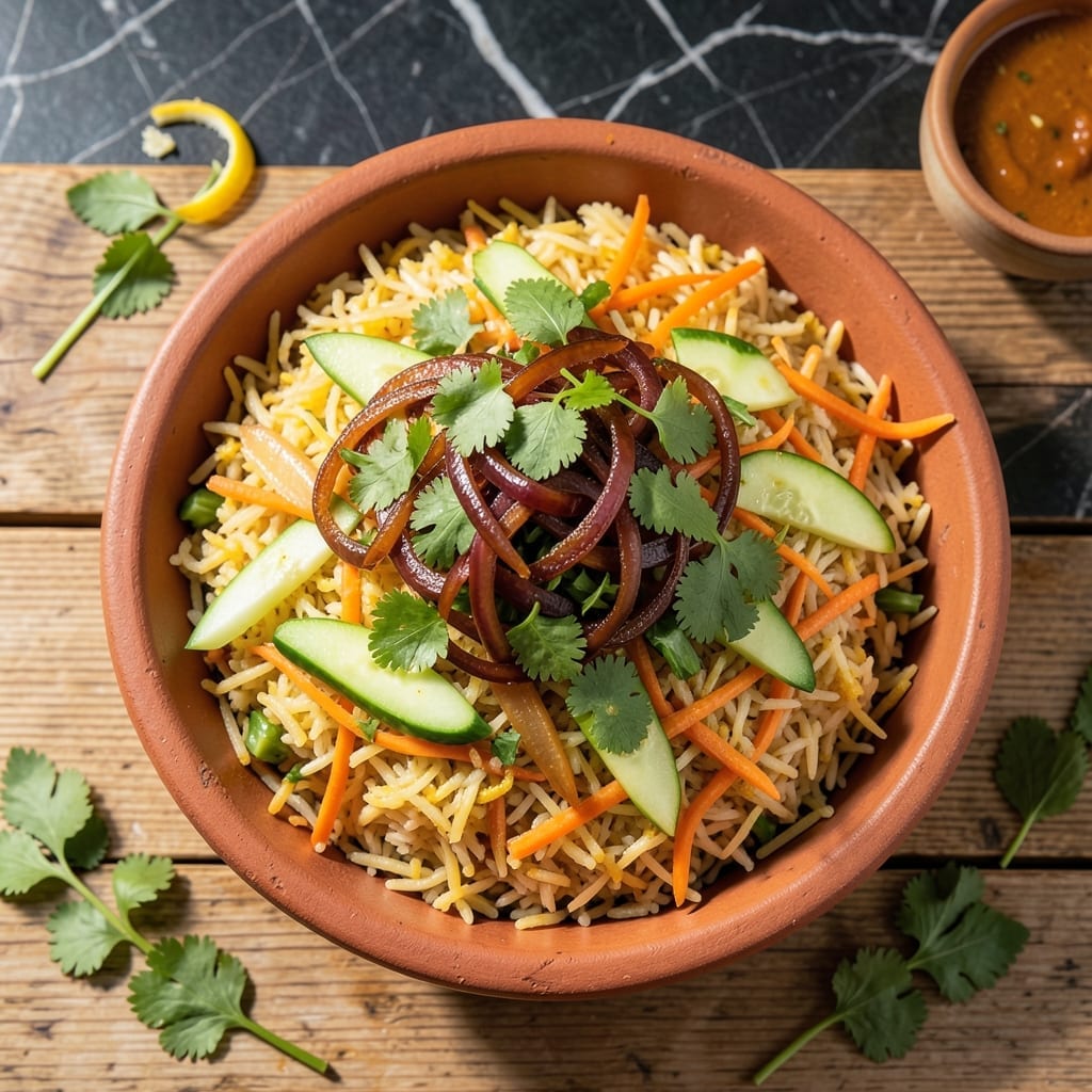 Biryani Salad Recipe Kerala: Spiced Rice and Fresh Veggie Medley