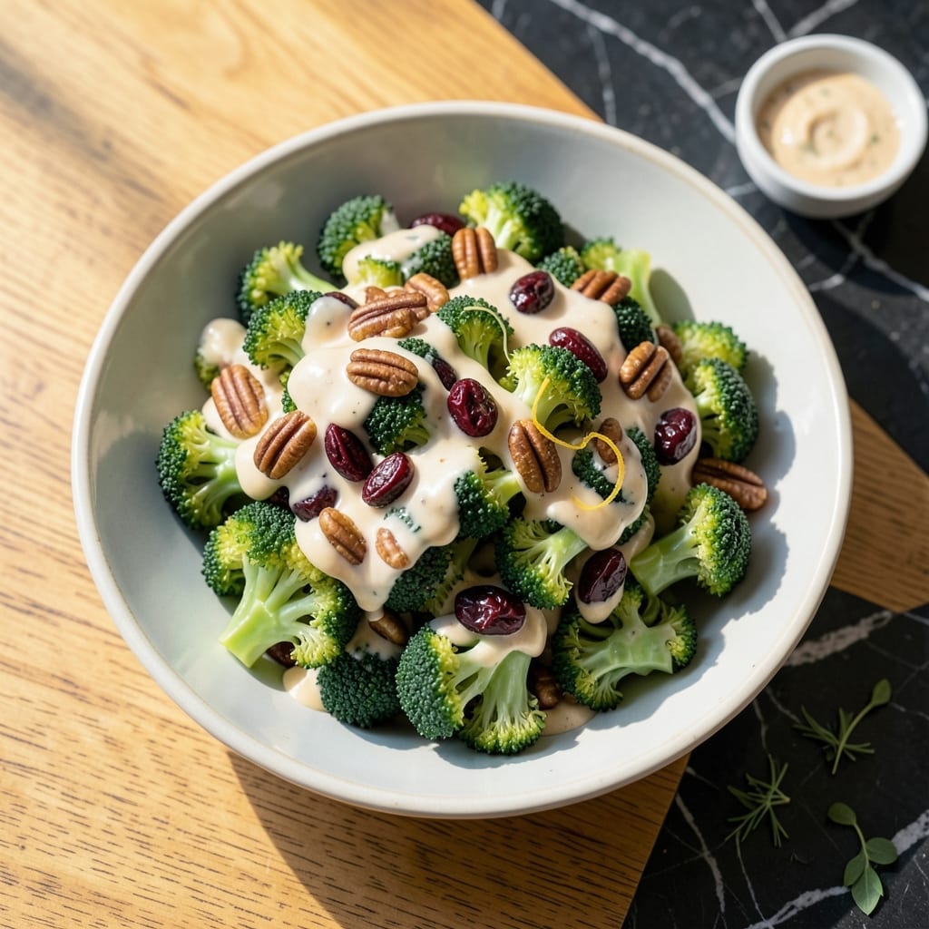 Broccoli Salad Recipe With Cranberries And Pecans: Crunchy Sweetness in Every Bite Broccoli Salad Recipe With Cranberries And Pecans: Crunchy Sweetness in Every Bite