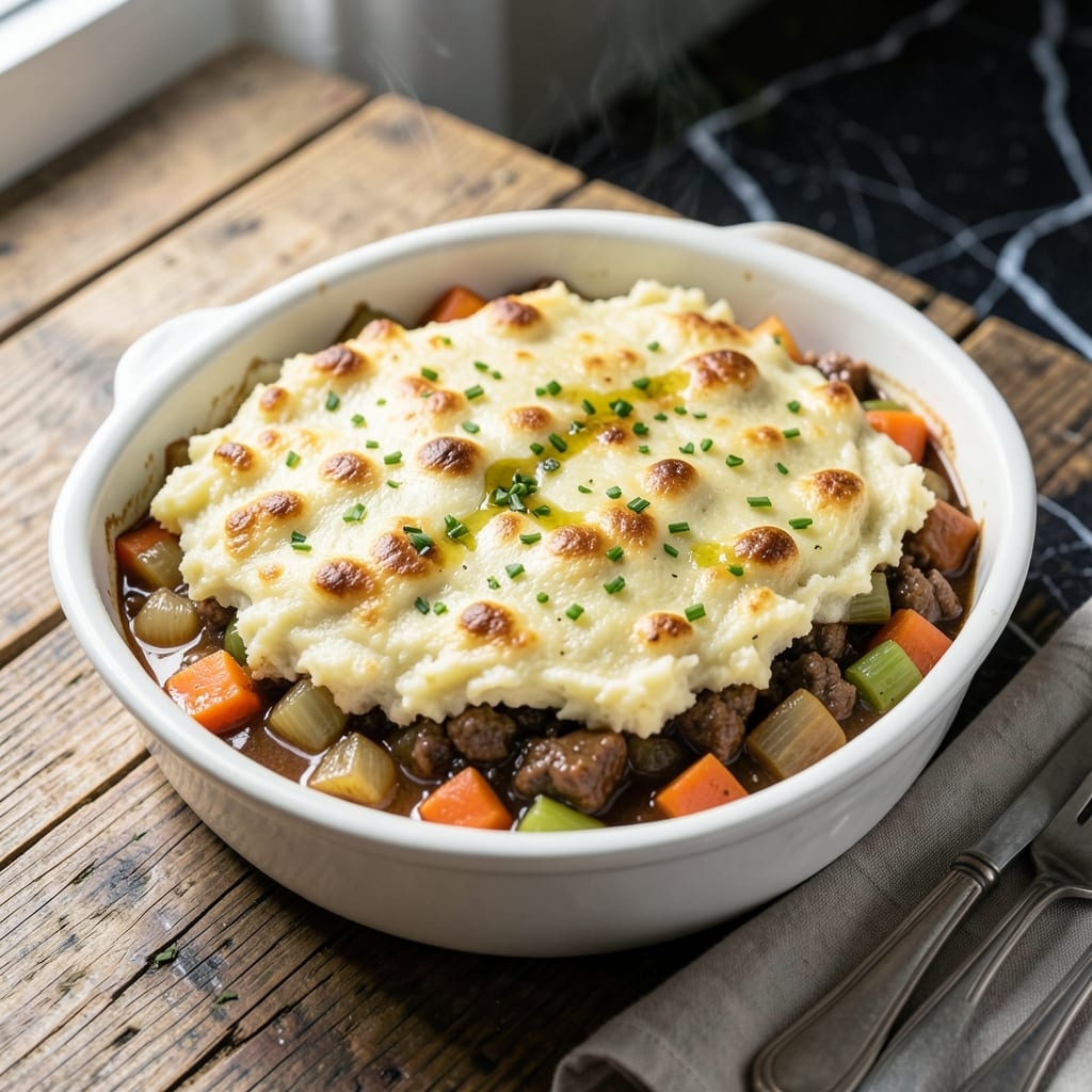Gluten Free Shepherd's Pie Recipe UK: Traditional Flavor With Mashed Cauliflower Top