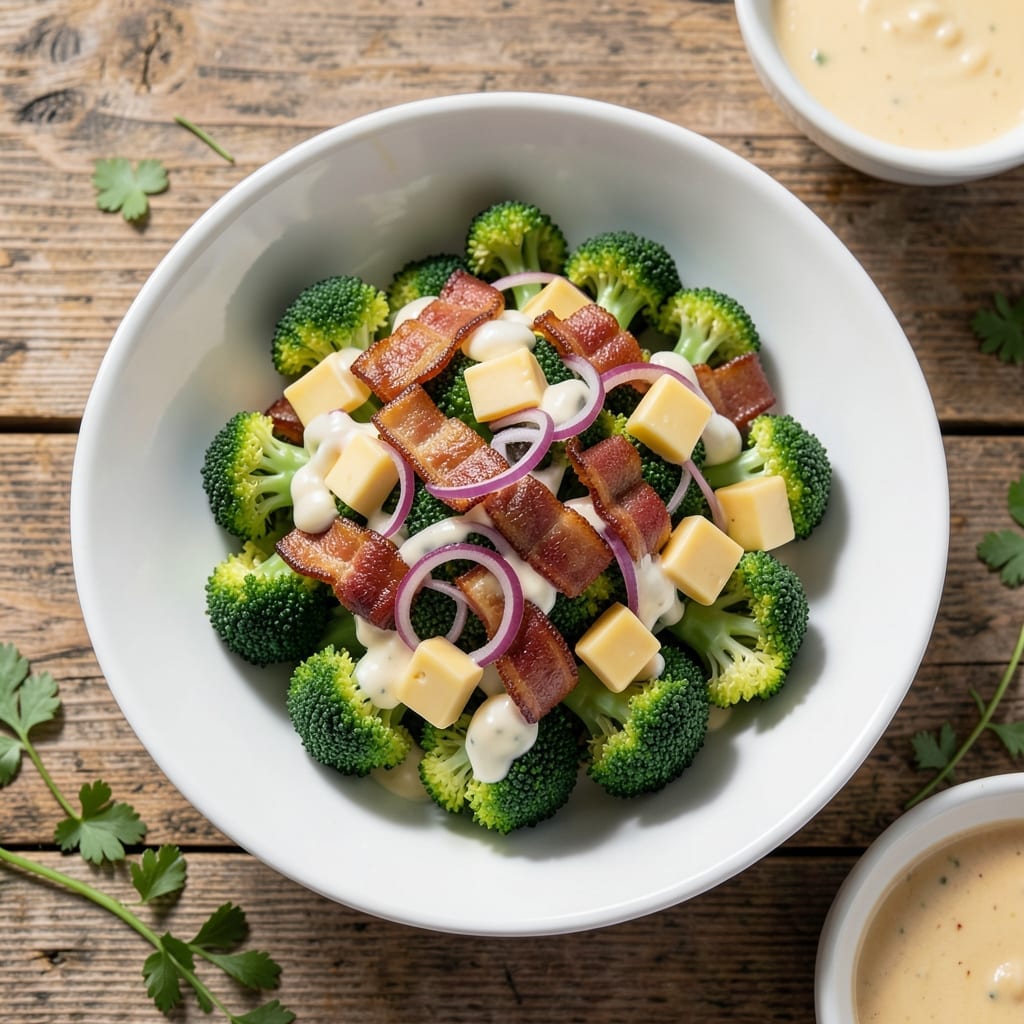 Broccoli Salad Recipe With Bacon and Cheese: Crunchy Garden Freshness with Smoky Depth