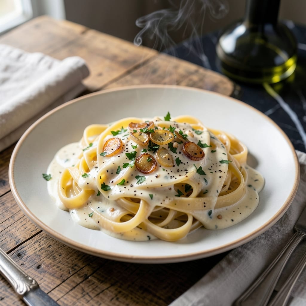 Pasta Recipe Using Boursin Cheese: Garlicky Cream Sauce with Herbs Pasta Recipe Using Boursin Cheese: Garlicky Cream Sauce with Herbs