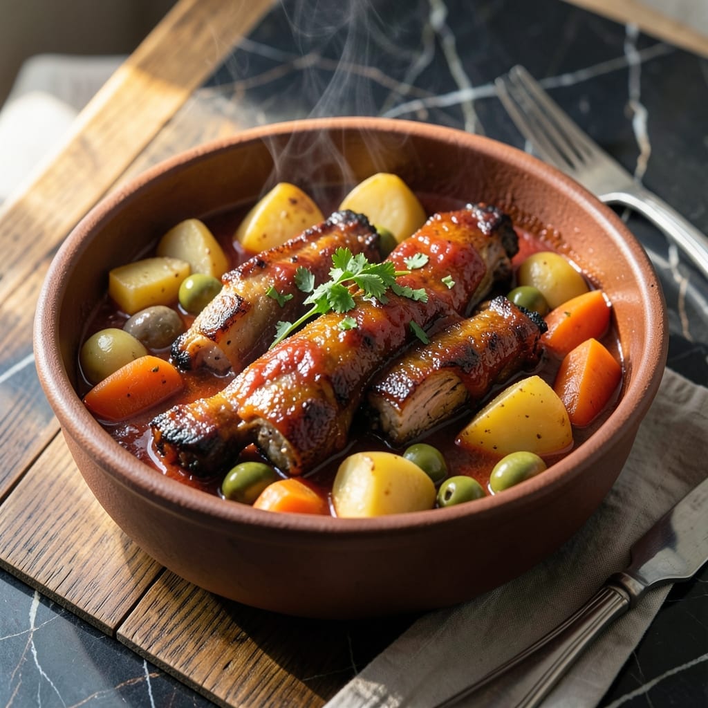 Kalderetang Baboy Recipe Filipino Pork Ribs Caldereta: Rich Tomato Stew with Tender Ribs