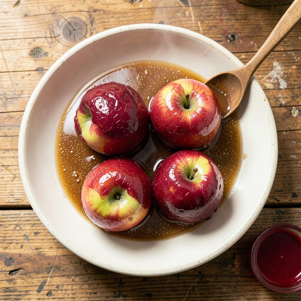 Recipe for Making Candy Apples: Shiny Red Coating With Classic Crunch