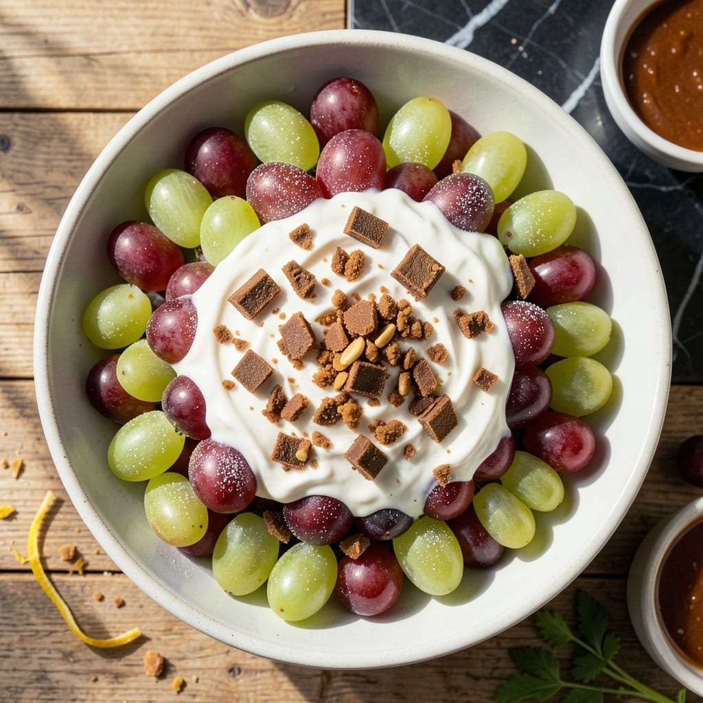 Grape Salad Recipe With Butterfingers: Sweet Creamy Crunch in Every Bite Grape Salad Recipe With Butterfingers: Sweet Creamy Crunch in Every Bite
