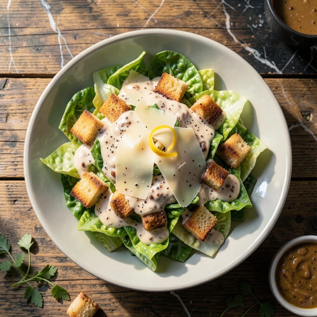 Caesar Salad Recipe With Anchovy Paste: Classic Creamy Dressing With Briny Depth