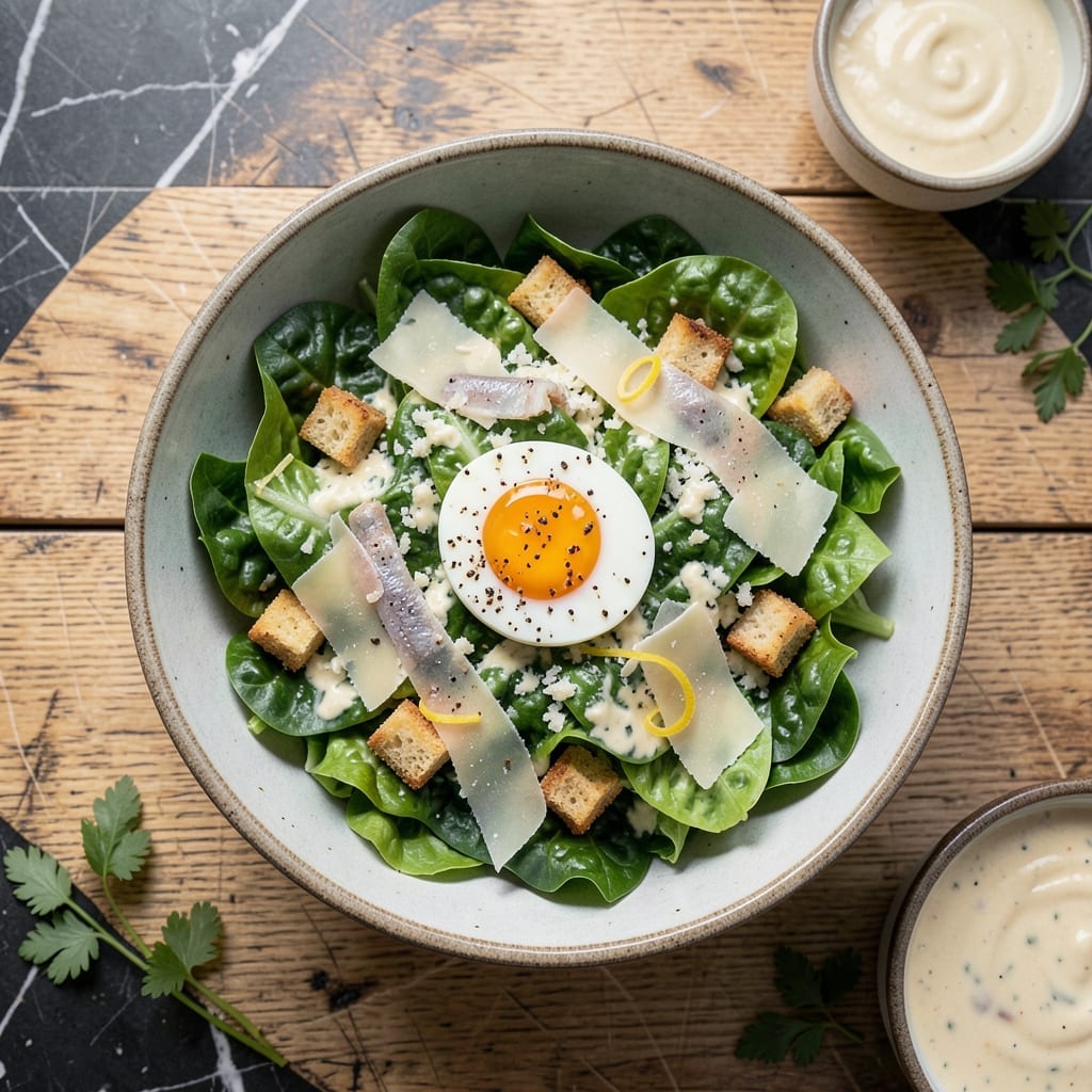 Caesar Salad Recipe With Egg: Classic Creamy Dressing Meets Protein Boost