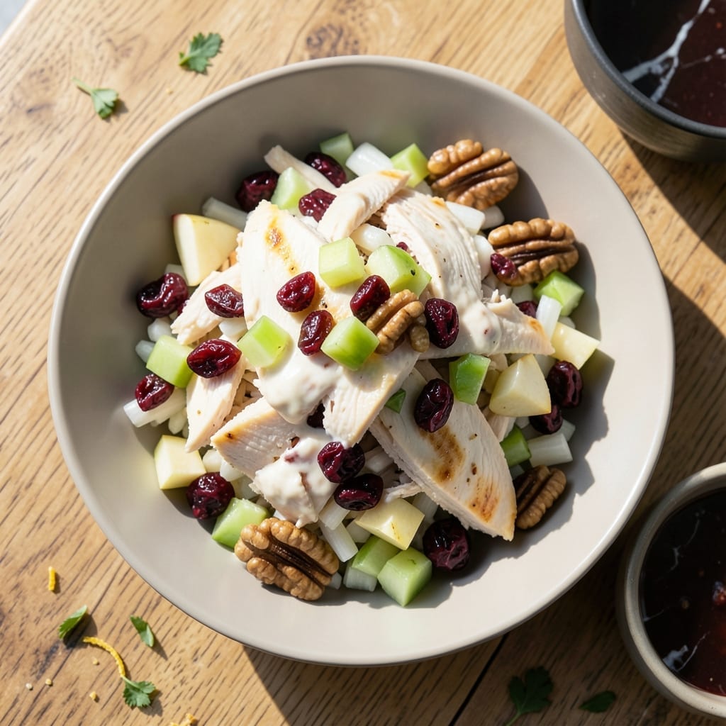 Chicken Salad Recipe With Apples and Dried Cranberries: Sweet Tart Crunch in Every Bite