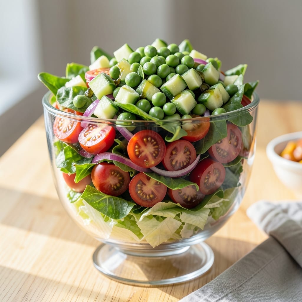 Best Layered Salad Recipe Ever: Vibrant Layers With Creamy Herb Dressing