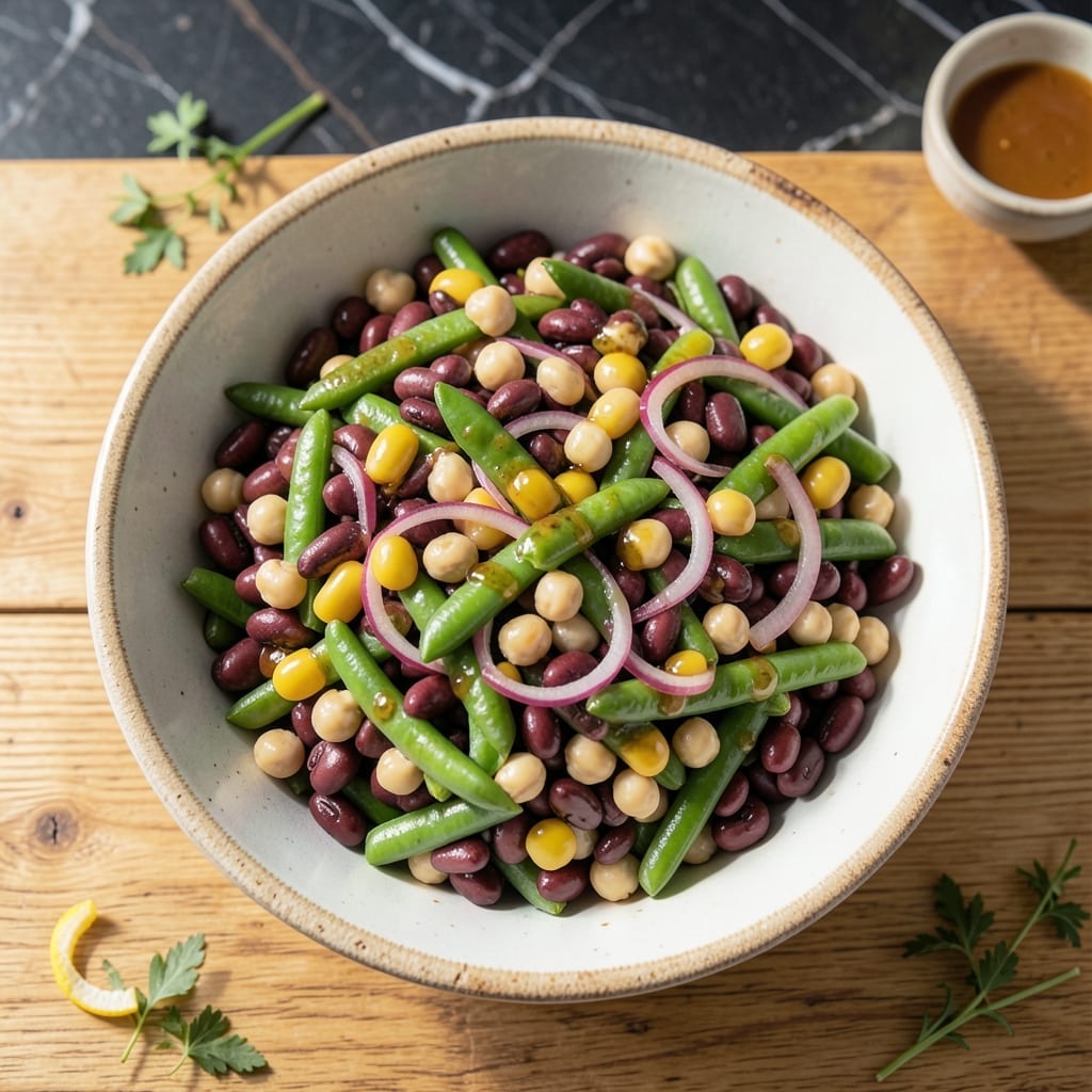 Four Bean Salad Recipe Apple Cider Vinegar: Tangy Sweetness With Garden Crunch