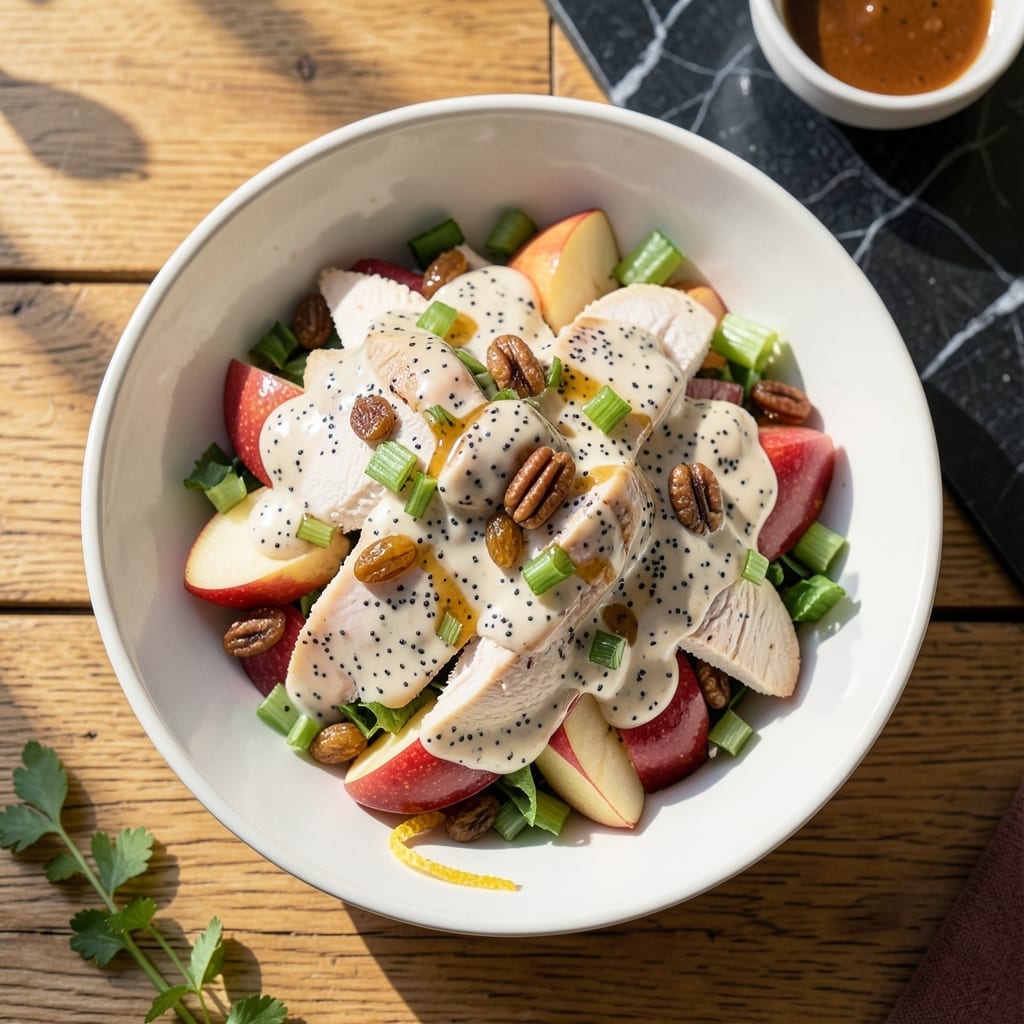 Chicken Salad Recipe With Poppy Seed Dressing: Creamy Nostalgia With a Sweet Crunch